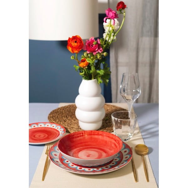 Sriubos iš porceliano  lėkštės šviesiai mėlynos spalvos 6 vnt. ø 21 cm Tangeri blue – Villa Altachiara-image-3