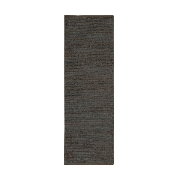 Rankų darbo iš džiuto kilimas tamsiai pilkos spalvos 66x200 cm Soumak – Asiatic Carpets