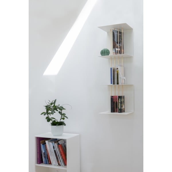 Iš metalo sieninė lentyna baltos spalvos Teaser – UMAGE-image-4