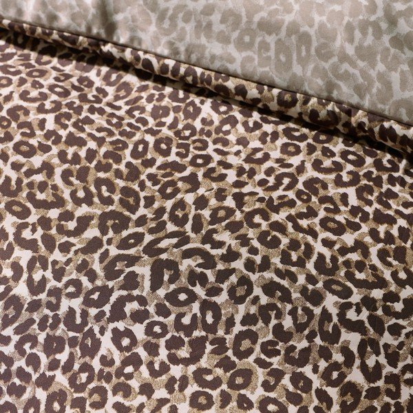 Rudos spalvos viengulė patalynė 135x200 cm Animal Print – Catherine Lansfield-image-4