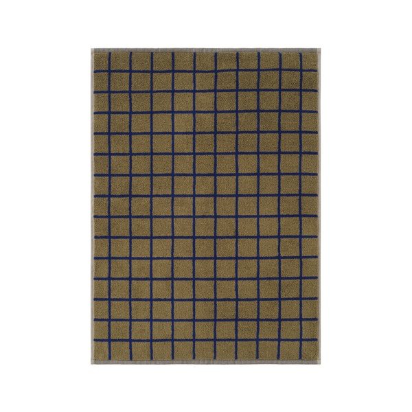 Žalios spalvos/mėlynos spalvos iš medvilnės rankšluostis 50x70 cm Grid – Jotex-image-2