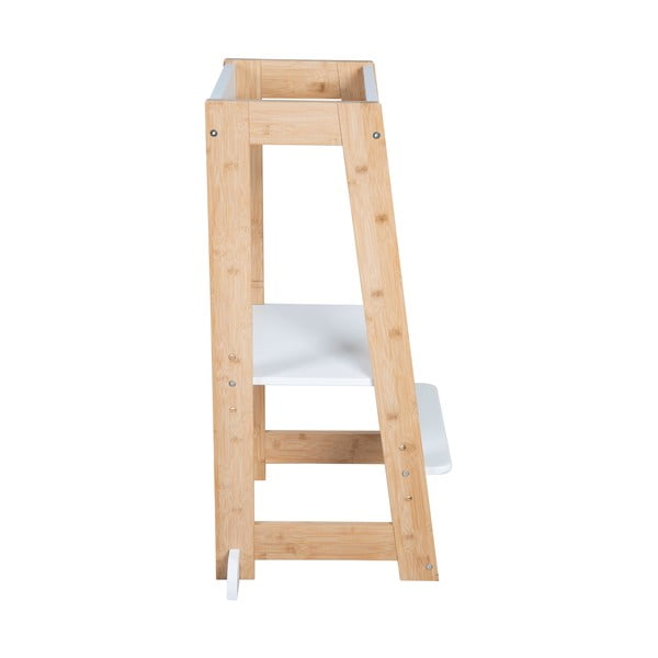 Baltos spalvos iš bambuko mokymosi bokštas – Roba-image-4