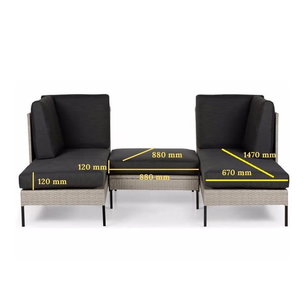 Smėlio spalvos sodo sofa Bonami Selection Orkanger-image-4