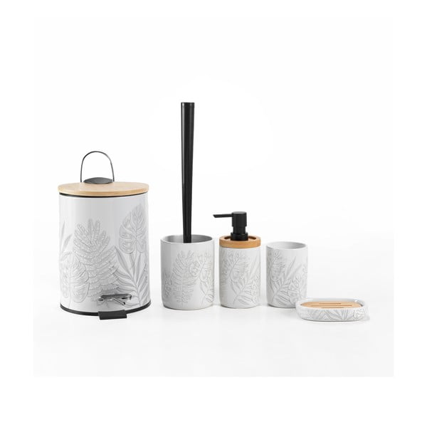 Baltos spalvos iš keramikos muilinė Amber – douceur d'intérieur-image-2