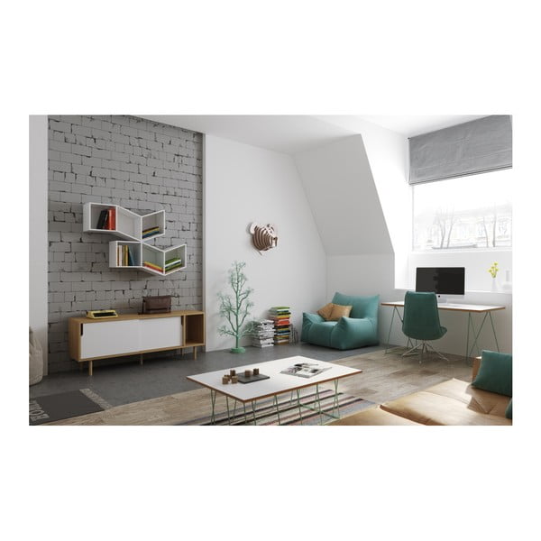 Balta komoda TemaHome Dann Oak-image-3