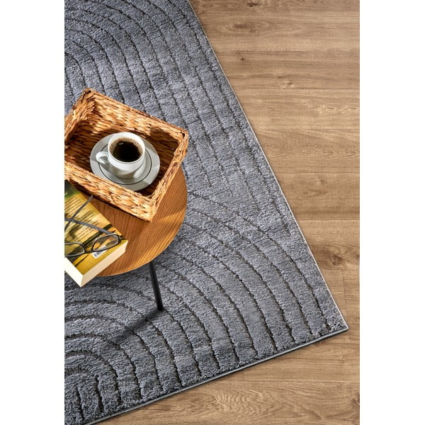 Kilimas antracito spalvos 120x170 cm Panglao New York Anthracite – Elle Decoration-image-2