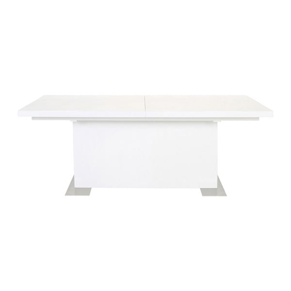 Baltas prailginamas valgomojo stalas Actona Brick, 180-230 cm ilgio