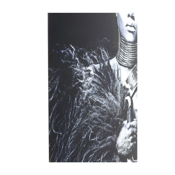 Juodai baltas glazūruotas paveikslas "Kare Design Lady Knight", 150 x 100 cm-image-1