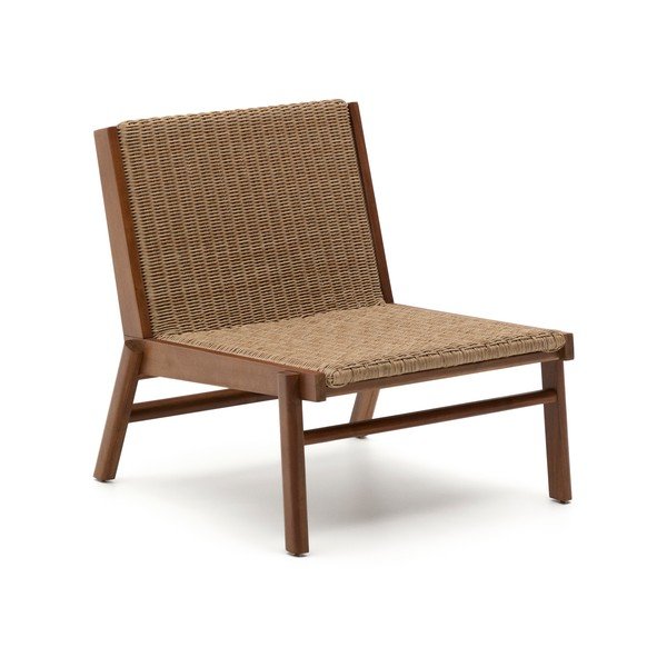 Natūralios spalvos medžio masyvo sodo krėslas Itani – Kave Home