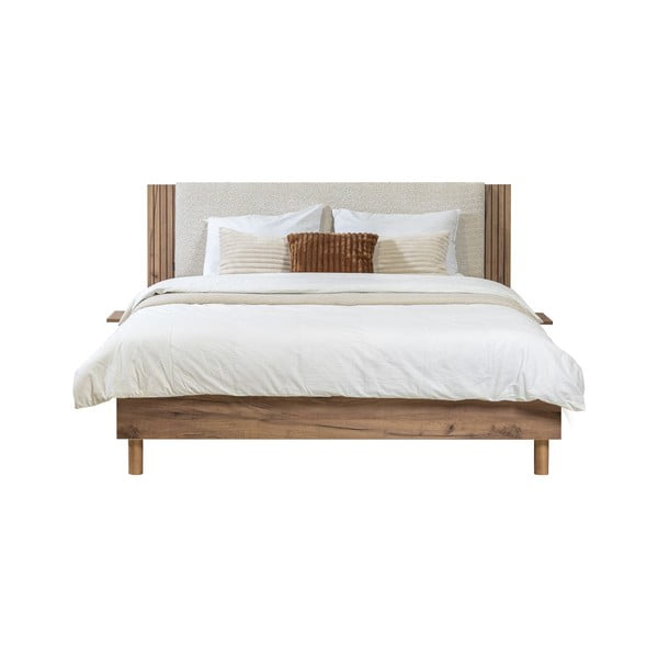 Dvigulė lova smėlio spalvos su lovos grotelėmis 140x190 cm Lior – Bobochic Paris-image-2