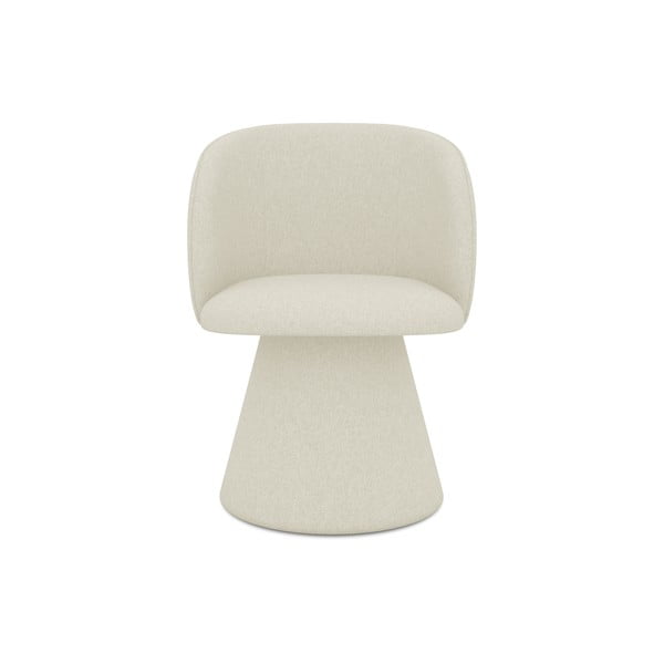 Kreminės spalvos iš audinio valgomojo kėdė Maia – Makamii-image-1