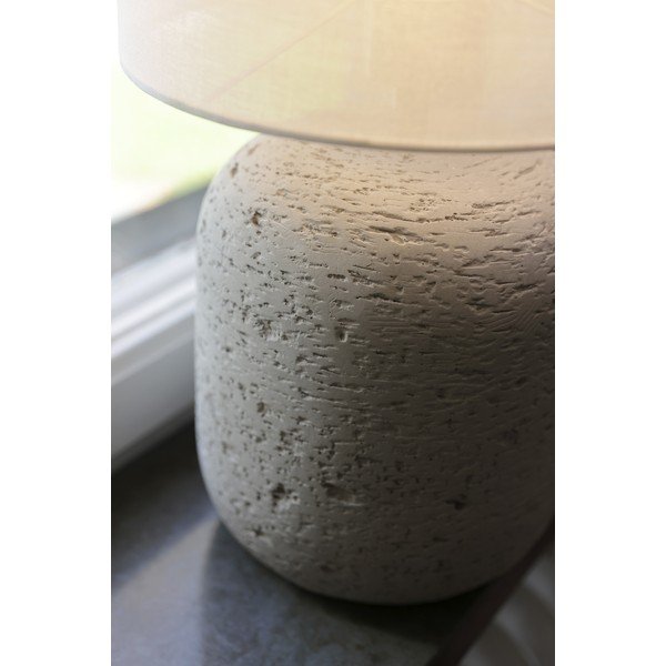 Pilkos spalvos stalinis šviestuvas (aukštis 44 cm) su tekstiliniu gaubtu Montagna – Markslöjd-image-3