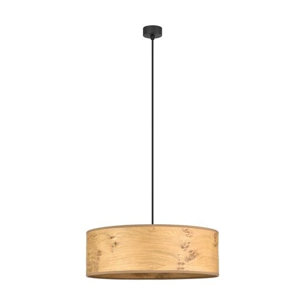 Smėlio spalvos medinis pakabinamas šviestuvas Sotto Luce Ocho XL, ⌀ 45 cm