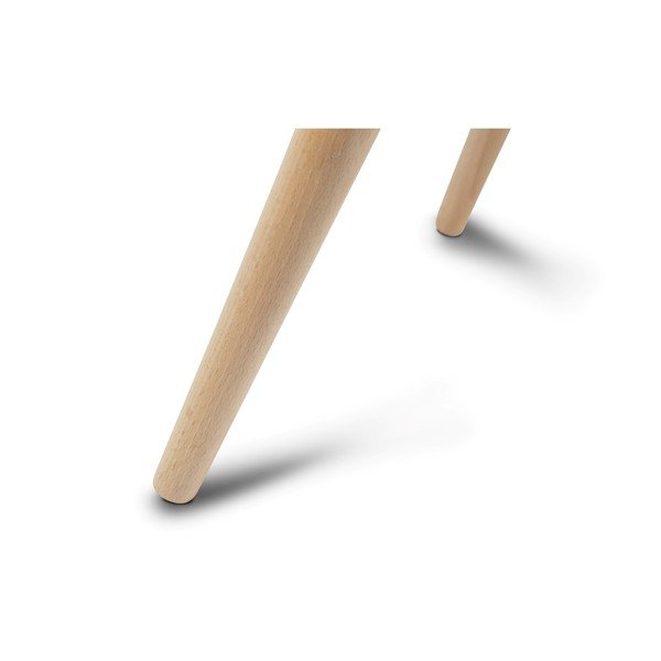 Baltas kavos staliukas su buko medienos kojomis Furnhouse Fly, 75 x 43 cm-image-3