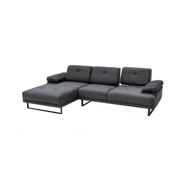 Tamsiai pilka kampinė sofa Artie Mustang, kairysis kampas-image-3