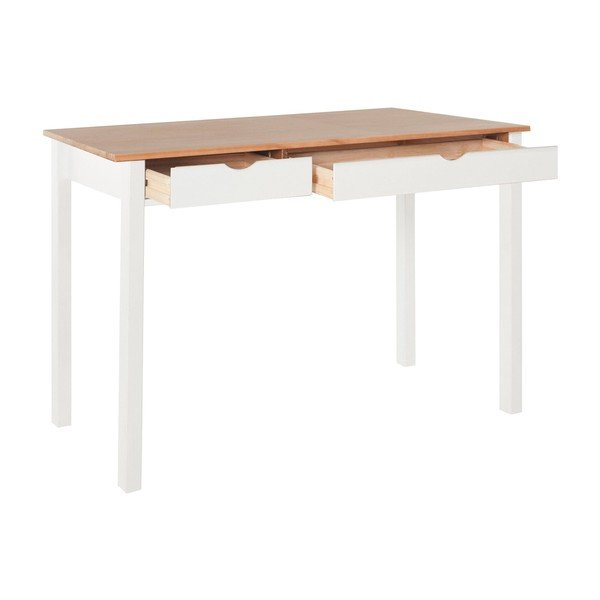 Baltai rudas darbo stalas pagamintas iš pušies medienos Støraa Gava, ilgis 120 cm-image-3