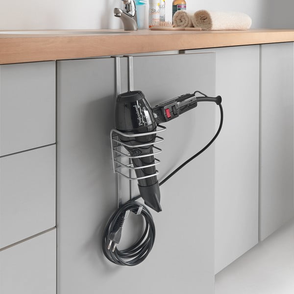 Plaukų džiovintuvo laikiklis Metaltex Oasis durelėms-image-1