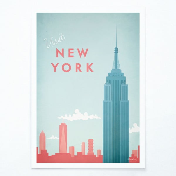 Plakatas Travelposter New York, 30 x 40 cm