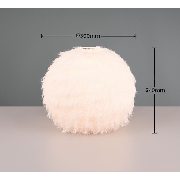 Stalinis šviestuvas kreminės spalvos (aukštis 24 cm) Furry – Reality-image-3