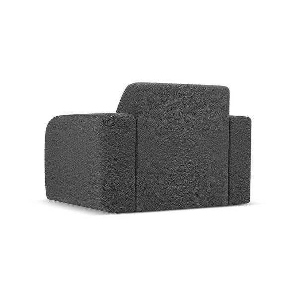 Krėslas tamsiai pilkos spalvos iš boucle Molino – Micadoni Home-image-3