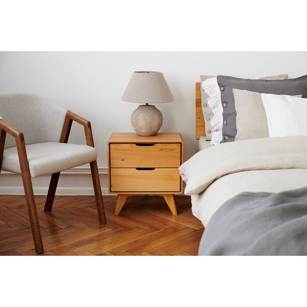 Bukmedžio medienos naktinis staliukas Greg - The Beds-image-1