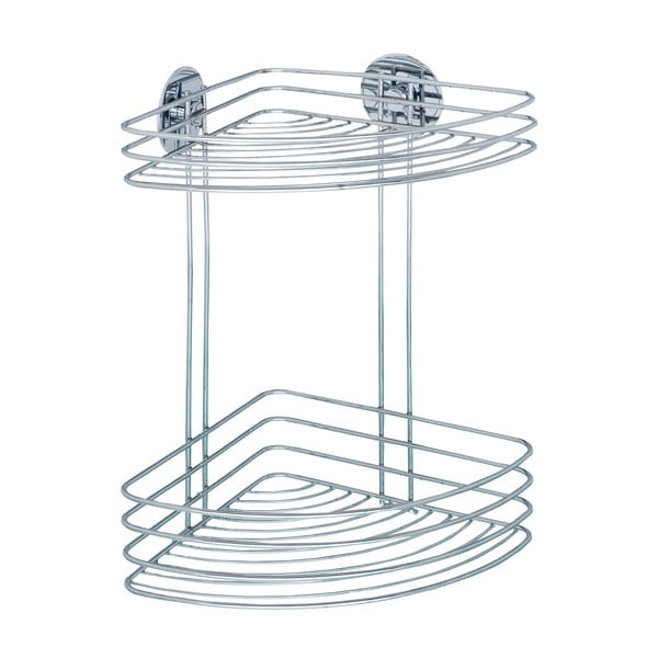 Savaraniška dviejų pakopų kampinė lentyna Wenko Turbo-Loc, 20 x 26,5 cm-image-1