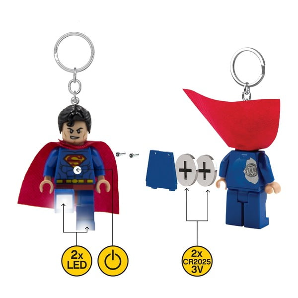 Raktų pakabukas žibintuvėliu Superman – LEGO®-image-3