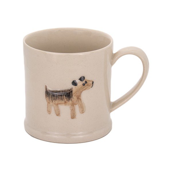 Smėlio spalvos iš keramikos puodelis 225 ml Dog – Sass & Belle