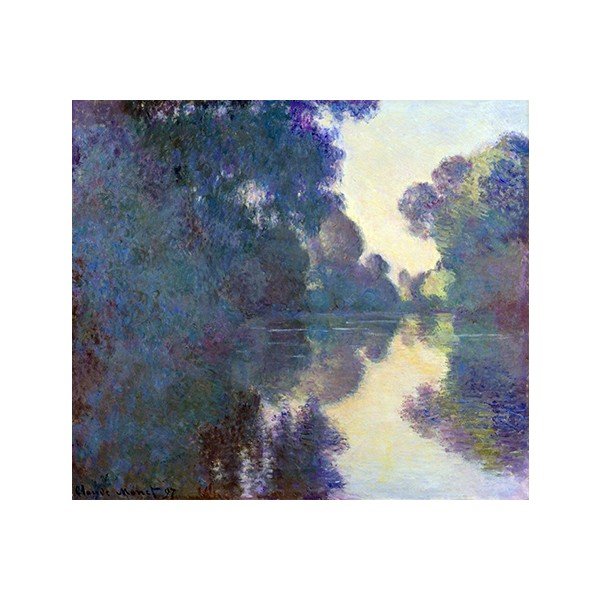 Klodas Monė - Rytas prie Senos netoli Živerni, 80x70 cm