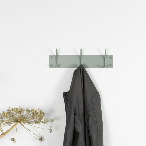 Pilkai žalios spalvos iš metalo sieninė lentyna 40 cm Fusion – Spinder Design-image-3