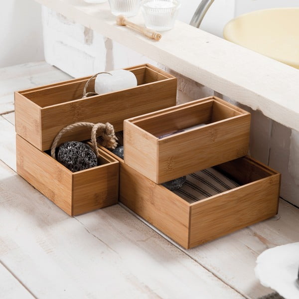 Bambukinis dėžutė Compactor Woody, 30 x 15 x 6,35 cm-image-1