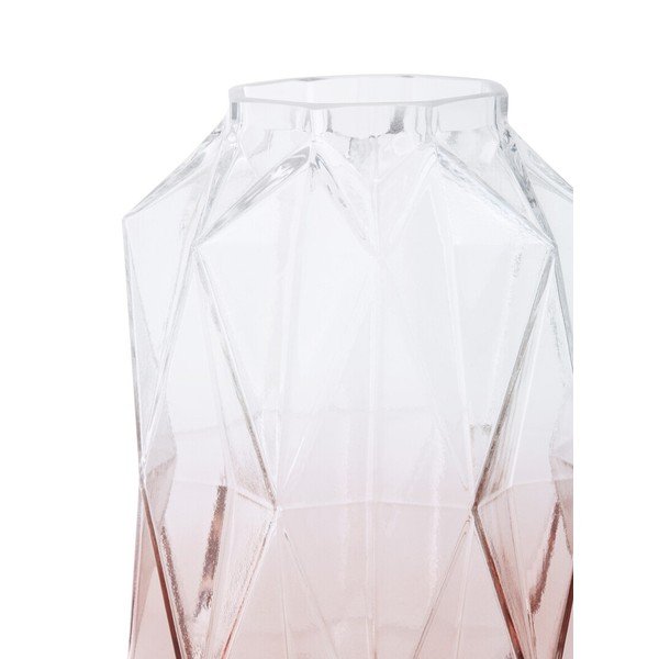 Rožinės spalvos iš stiklo  vaza (aukštis 28 cm) Brice – Premier Housewares-image-2