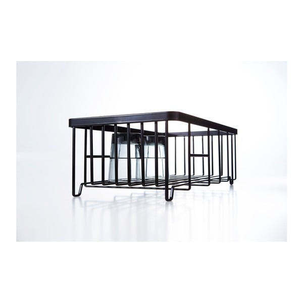 Juodas indų nulašėjimo indas YAMAZAKI Tower Wire-image-3