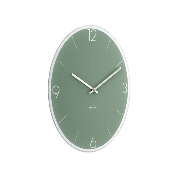 Žalias sieninis laikrodis Karlsson Elliptical-image-1