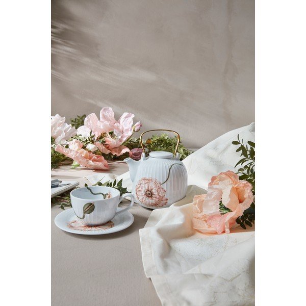 Baltos spalvos iš porceliano puodelis 380 ml Hammershøi Poppy – Kähler Design-image-3