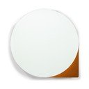 Terakotos spalvos iš metalo pakabinama/su veidrodžiu vonios daiktadėžė 55x55 cm Sonnet – Spinder Design