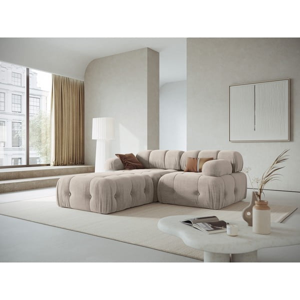 Kampinė sofa smėlio spalvos Ferento – Cosmopolitan Design-image-2