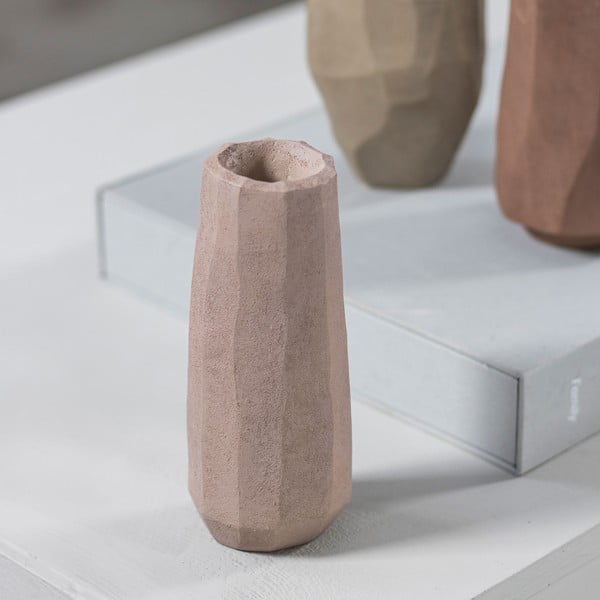 Iš polirezino vaza rožinės spalvos (aukštis 15,5 cm) Nuki – Mette Ditmer Denmark-image-1