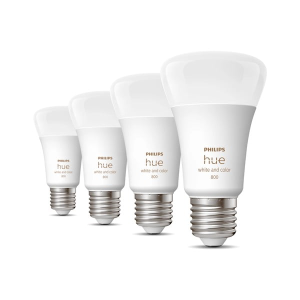 LED lemputės 4 vnt. 9 W E27, White and color ambiance – Philips Hue