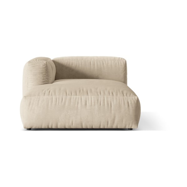 Smėlio spalvos iš velveto modulinė sofos dalis (su kairiuoju kampu) Martina – Micadoni