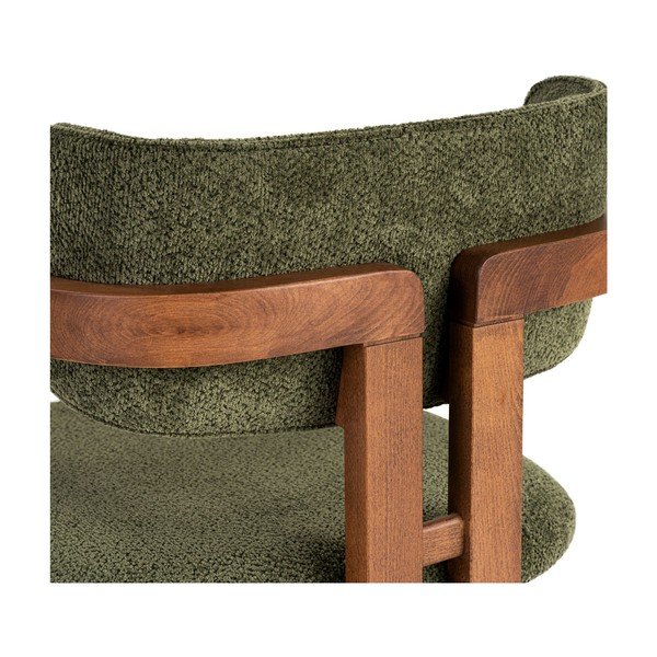 Tamsiai žalios spalvos valgomojo kėdė su porankiais Toscana – Kalune Design-image-4