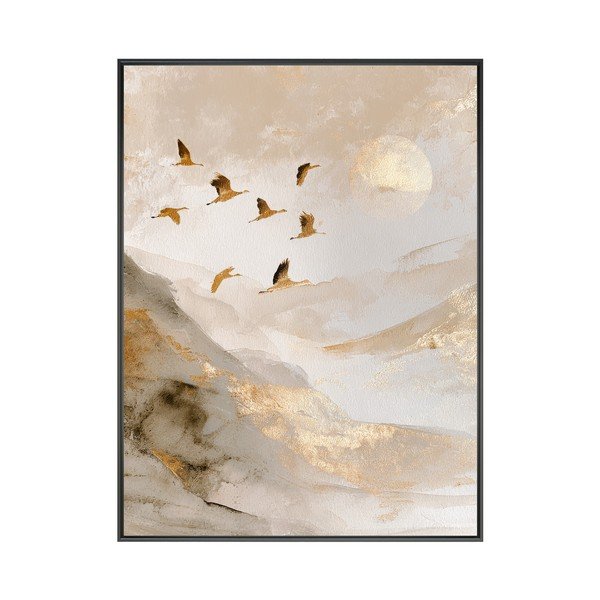 Spausdintas paveikslas su rėmeliu 60x80 cm Golden Peaks II – Styler