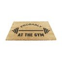 Iš kokoso pluošto grindų kilimėlis 40x60 cm Probably At The Gym – Artsy Doormats