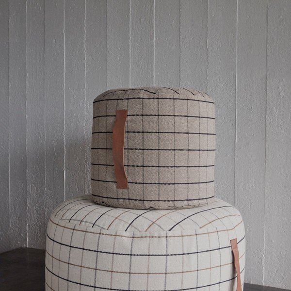Kreminės spalvos sėdmaišis Grid – OYOY Living Design-image-2