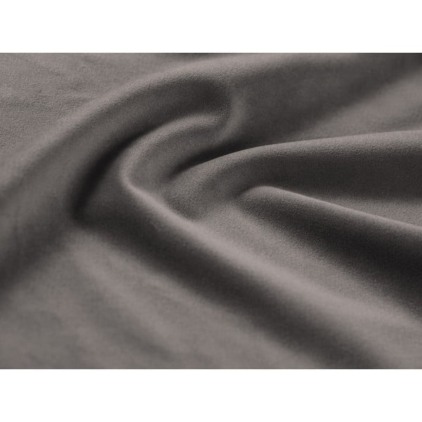 Šviesiai pilkos spalvos iš velveto taburetė Kyoto – Cosmopolitan Design-image-4