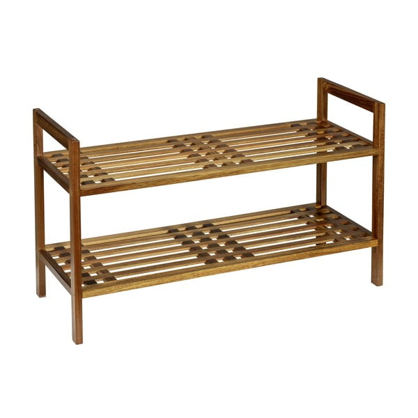 Natūralios spalvos iš akacijos masyvo batų lentyna 69x40,5x27 cm Fondi – Wenko
