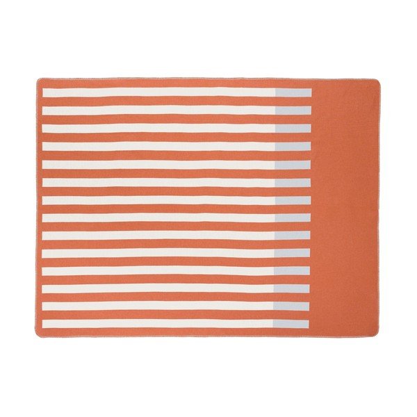 Oranžinės spalvos antklodė ir pledas 160x200 cm Onu – noo.ma