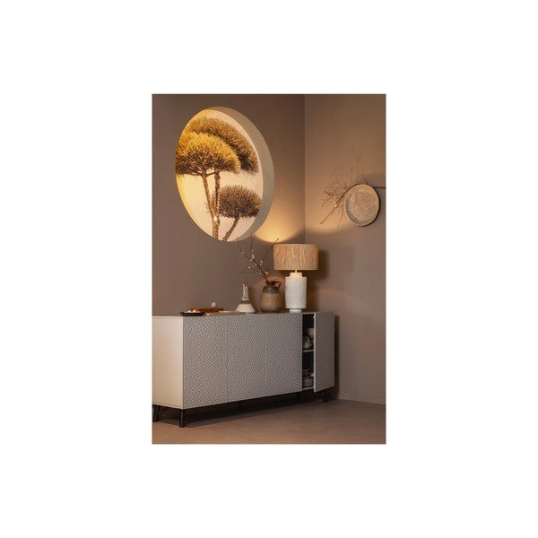 Stalinis šviestuvas kreminės spalvos/natūralios spalvos (aukštis 63 cm) Pointed – BePureHome-image-1