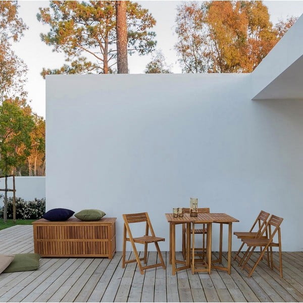 Natūralios spalvos iš medžio sodo daiktadėžė Noemi  – Bizzotto-image-1