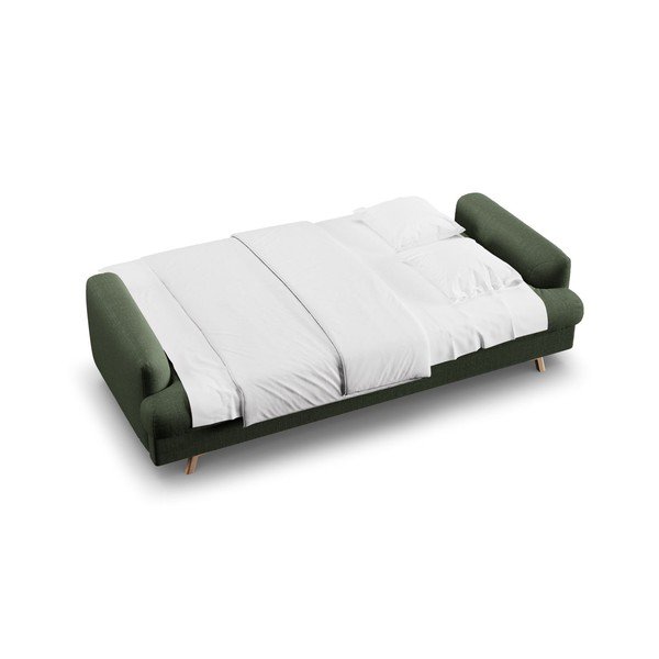 Žalios spalvos sulankstoma/su sandėliavimo vieta sofa 233 cm Naomi – Micadoni -image-3